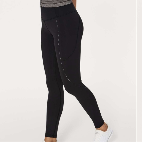 lululemon athletica Pants - Lululemon Extra Mile Tight (Reflective 28") Black